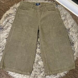 Olive Green Corduroy Pants sporting life. New with tags.